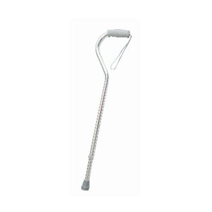 PROBASIC OFFSET CANE W/STRAP  SILVER 250
